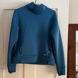 LLBean Blue Ribbed Women's Sweater
